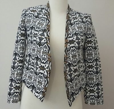 Twelfth Street by Cynthia Vincent Cropped & Beaded Jacket Size 6 - Image 6