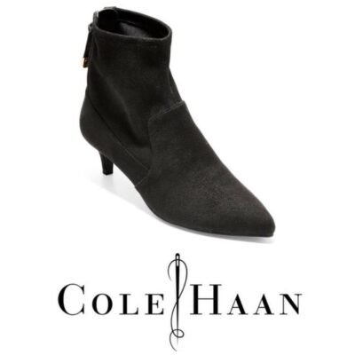 Cole Haan Black Harlow Stretch Boots/Booties Sz 5.5B