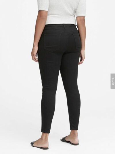 Banana Republic High-Rise Legging Luxe Sculpt Ankle Jean, Sz 29 REG. Black - Image 6