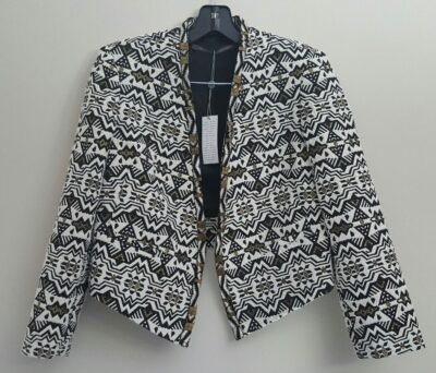 Twelfth Street by Cynthia Vincent Cropped & Beaded Jacket Size 6 - Image 2
