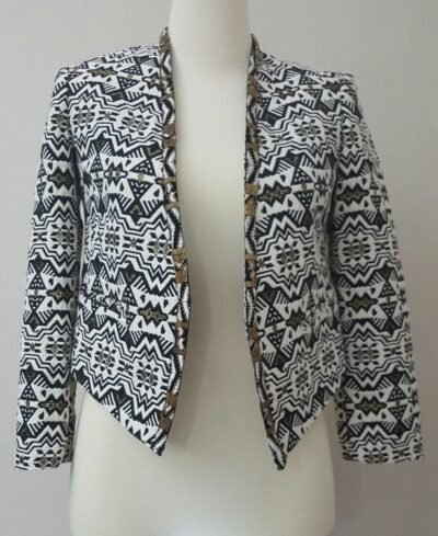 Twelfth Street by Cynthia Vincent Cropped & Beaded Jacket Size 6 - Image 5