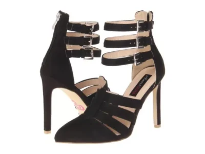 Heart Soul Paulette Strappy Heel Black